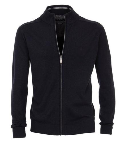 Strickjacke uni 004450 L Basic Knitwear - Blau