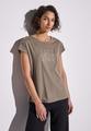 Shirt mit Wording Braun 40