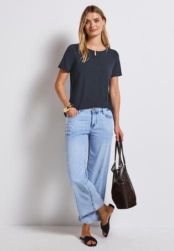Jersey-Shirt mit Cut-Out 38 - Deepwater Blue