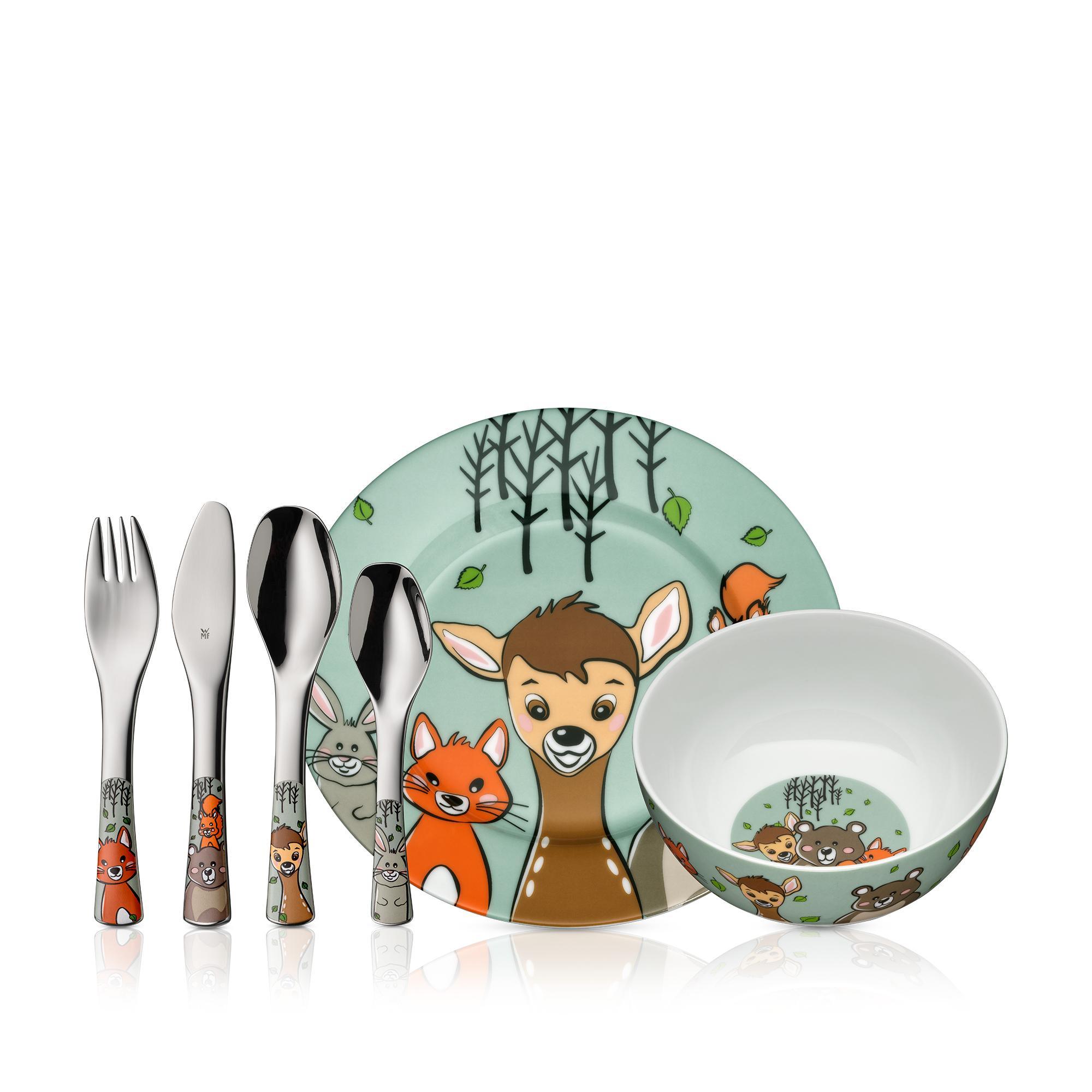 Kindergeschirr-Set Waldfreunde, 6-teilig