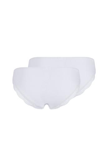 Skiny Damen Rio Slip 2er Pack Classicotton Weiß 38