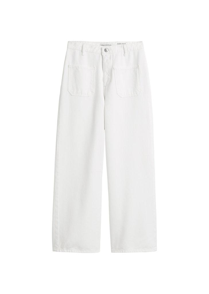 Culotte-Jeans Model Tolva wide 26 32 Wide Fit - White