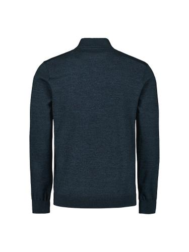 Pullover Half Zip 2 Coloured Melange Blau XL