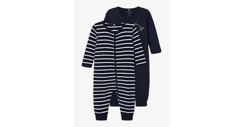 Baby Schlafanzug Doppelpack  dunkelblau Gr. 104 Jungen Kleinkinder