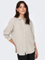 JDYTHEIS LIFE L/S LOOSE SHIRT WVN NOOS M Normal geschnitten - Silver Lining