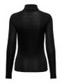 ONLCLARA L/S ROLLNECK JRS Schwarz L