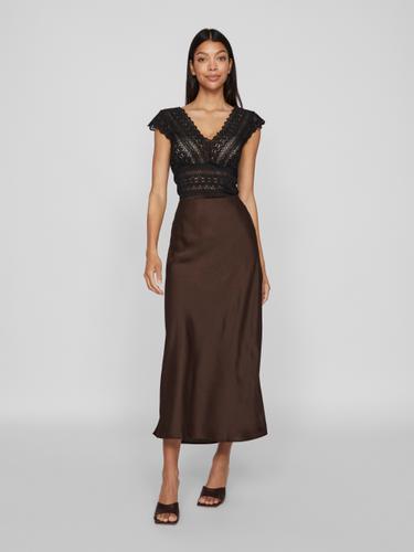 VIELLETTE HW MIDI SKIRT - NOOS 34 - Coffee Bean