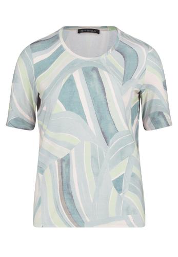 Printshirt 46 Tailliert - Mint/Green