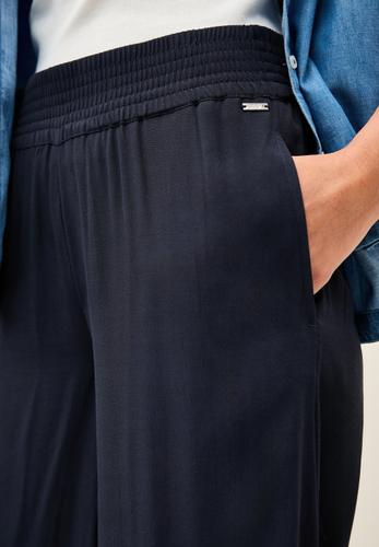 Wide Leg Crepe Hose S/30 - Universal Blue