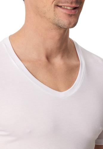 Shirt V-Ausschnitt Weiß 7