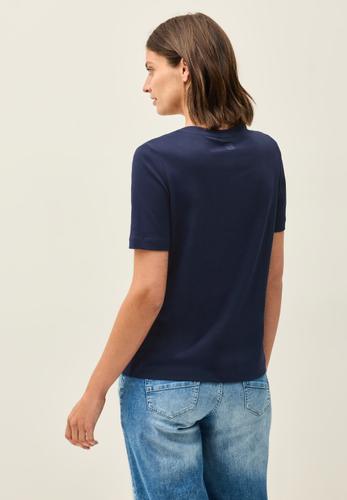 Shirt mit Schmucksteinen L - Urban Navy Blue