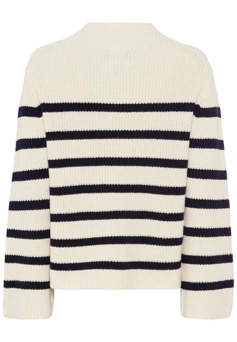 Strickpullover aus einem Baumwollmix S Regular Fit - Night Blue Fantasy
