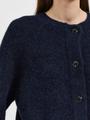 SLFLULU LS KNIT SHORT CARDIGAN B NOOS XL Normal geschnitten - Dark Sapphire