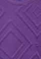 Shirt mit 3D Strukturmuster XL - Wild Lilac
