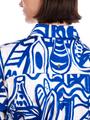 Bedruckte Bluse 38 - Gentian