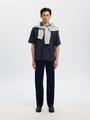 SLHLOOSEOSCAR SS O-NECK TEE NOOS XL Locker geschnitten - Sky Captain