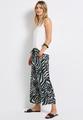 Gemusterte Wide Leg Hose 36/7/8 Hosen - Pine Grove Green