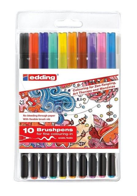 EDDING Tangle Brushpen-Set, 10 tlg.