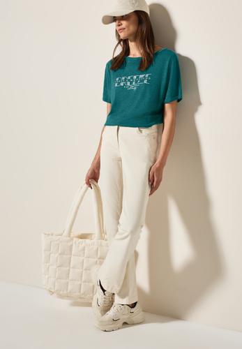 T-Shirt mit grafischem Print M - Green Lagoon