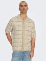 ONSBART RLX 5 SS SHIRT KNIT NOOS L Locker geschnitten - Silver Lining
