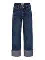 KOGMEGAN STRAIGHT FOLD UP DNM PIM 158 Gerade geschnitten - Dark Blue Denim