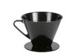 Kaffeehandfilter 1x4 mit 2 Löchern schwarz