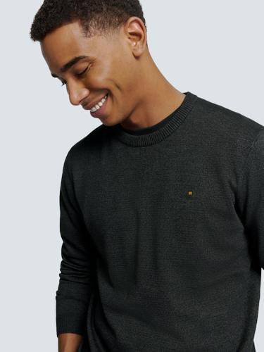 Pullover Crewneck 2 Coloured Melange Grau XXL