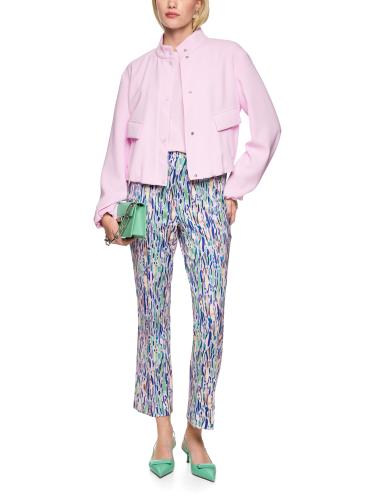 Jacke mit kleinem Stehkragen 40 - Pink Tulle