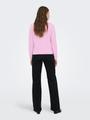 ONLLOYAL LS ONECK KNT NOOS XL Knit Fit - Super Pink