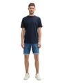 TTJOSH REGULAR SLIM Jeans Shorts mit Superstretch 30 Slim Fit - Used Mid Stone Blue Denim
