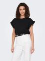 ONLIRIS S/S EMB TOP JRS S Normal geschnitten - Black