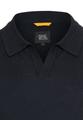 Strick-Poloshirt aus Baumwoll-Leinen-Mix M Regular Fit - Dark Navy