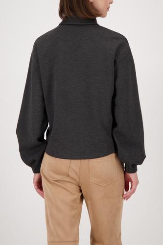 Sweatshirt mit Schmuckkettendetail 36 - Anthra Melange