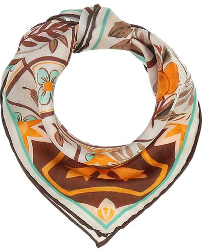 Nickituch Seidentuch mit sommerlichem Zitronen-Design OS - Tiger's Eye