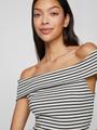 VISALJA OFF SHOULDER TOP M Normal geschnitten - Cloud Dancer