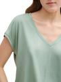 Loose Fit T-Shirt mit V-Ausschnitt XL Loose Fit - Fresh Mint Green