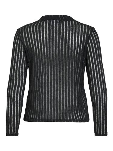 VIFATIMA CREW NECK L/S TOP XS Normal geschnitten - Black Beauty