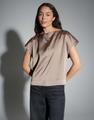 Blusenshirt "Festiva" - Hellbraun / 34