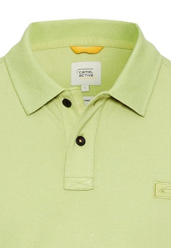 Kurzarm Poloshirt aus Baumwolle Grün M