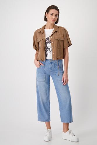 Jacke mit Pattentaschen 36 - Brandy