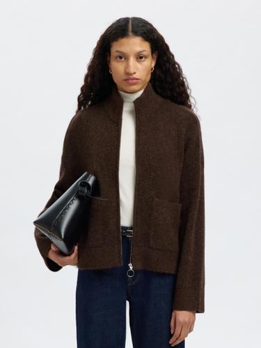 SLFSIA RAS LS KNIT ZIPPER CARDIGAN NOOS L Locker geschnitten - Delicioso