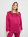 Elegante Bluse mit Raff-Detail 54 Leger - Cranberry