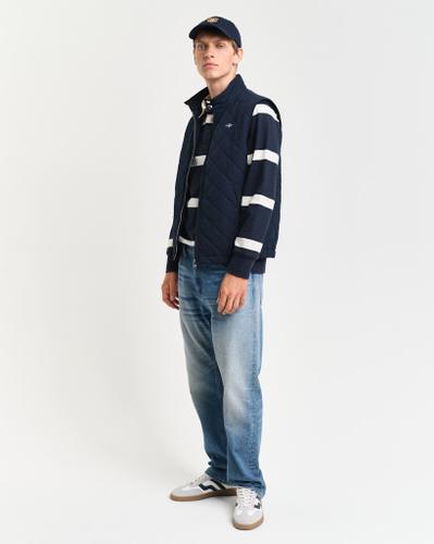 Gesteppte Windcheater Weste Blau L
