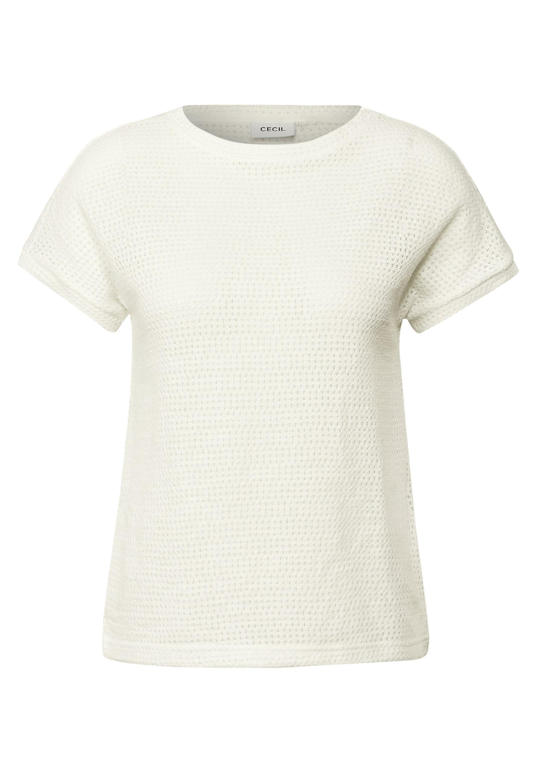 Ajour Shirt - Weiß / XL