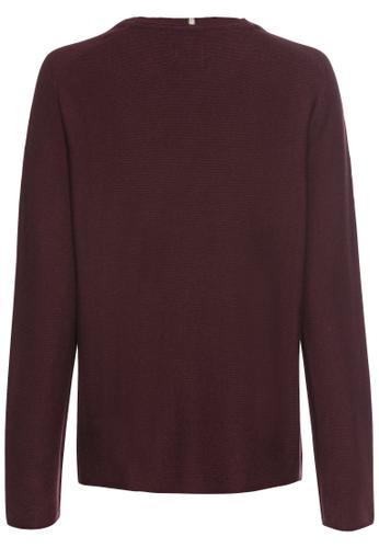 Rundhals Sweatshirt aus reiner Baumwolle XL Regular Fit - Plum