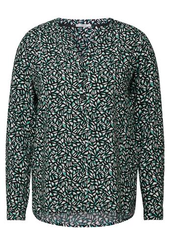 Bluse mit Minimal Print XL - Black