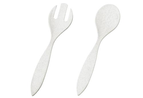 Salatbesteck 'Natur-Design' 2-teilig