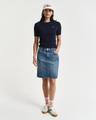 Kurzer Jeansrock 36 - Mid Blue Broken In