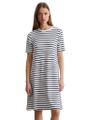 Streifen-Jerseykleid loose XS - Multi/ Muted Blue