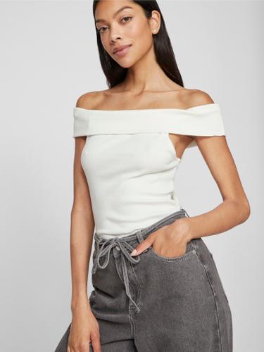 VISAHIA OFF SHOULDER TOP Weiß XL